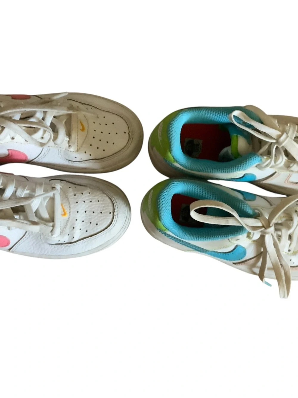 Bundle 2 Nike Little Girls Air Force 1 Sneakers SZ 12c